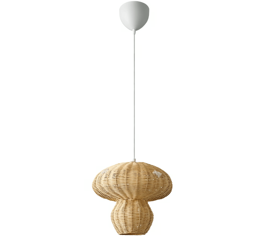 Wisząca lampa Allie od Nordlux z kloszem z rattanu