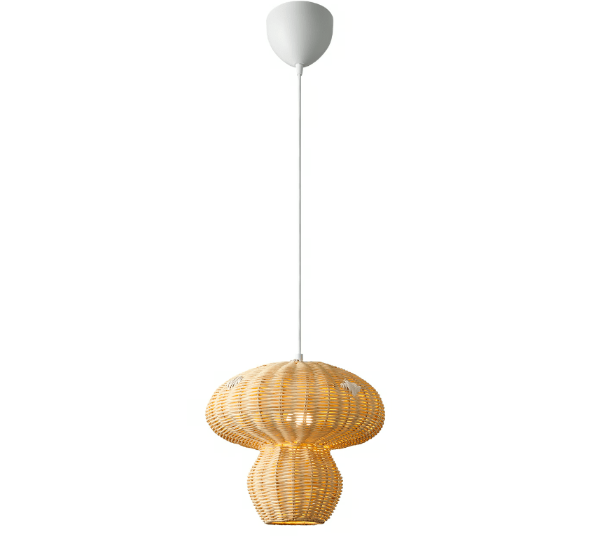 Wisząca lampa Allie od Nordlux z kloszem z rattanu