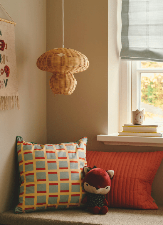 Wisząca lampa Allie od Nordlux z kloszem z rattanu