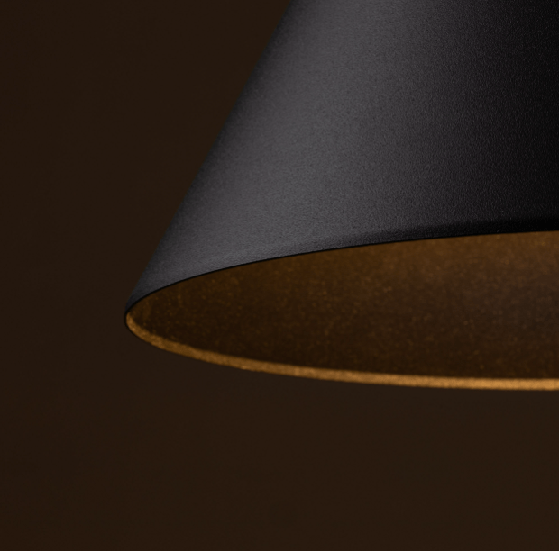 Wisząca lampa Cono Large TK w kształcie czarnego stożka