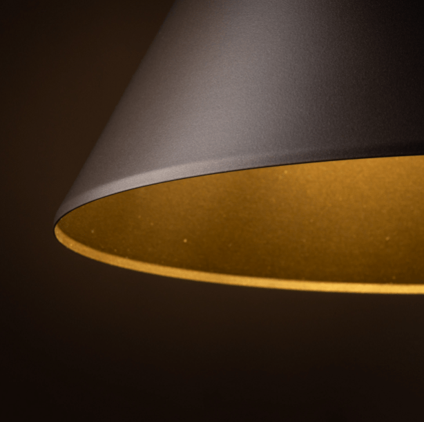 Wisząca lampa Cono Large w odcieniu ciemnego brązu