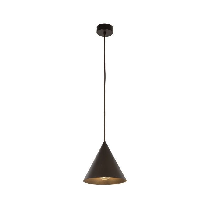 Wisząca lampa Cono MINI TK w kolorze brązowym o stożkowym kształcie