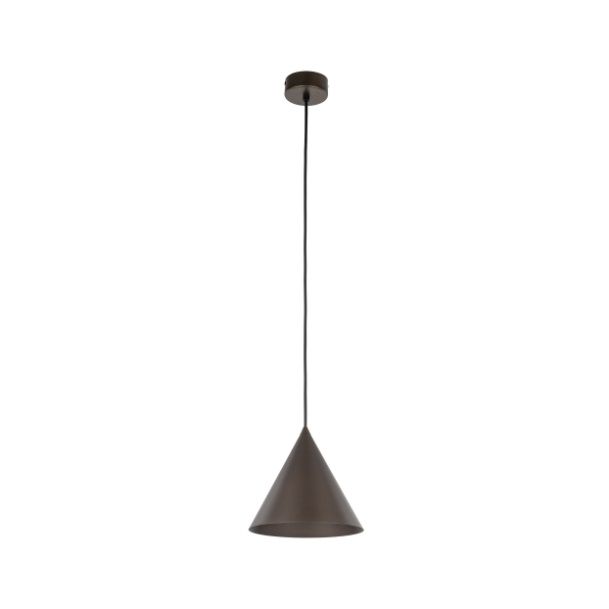 Wisząca lampa Cono MINI TK w kolorze brązowym o stożkowym kształcie