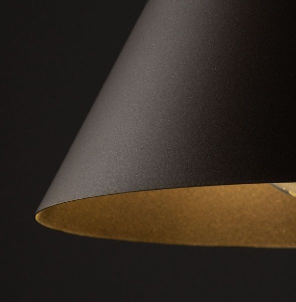 Wisząca lampa Cono MINI TK w kolorze brązowym o stożkowym kształcie