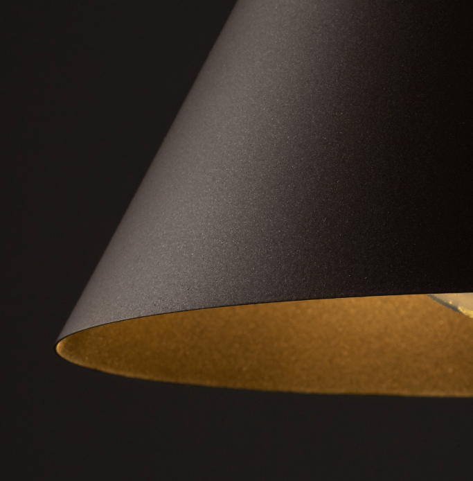 Wisząca lampa Cono XL TK w kolorze brązowym o średnicy 50 cm