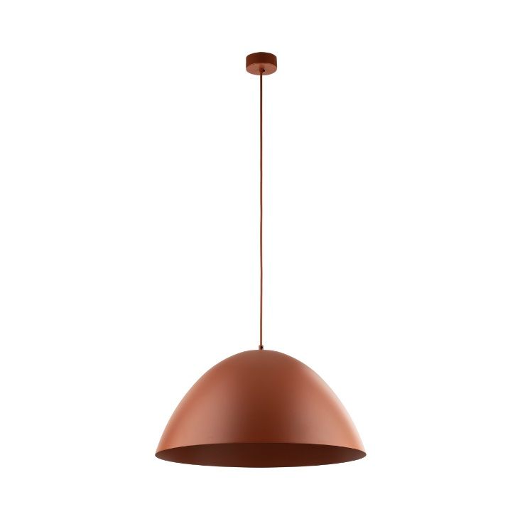 Wisząca lampa Faro TK w ceglastym pomarańczowym kolorze o średnicy 50 cm