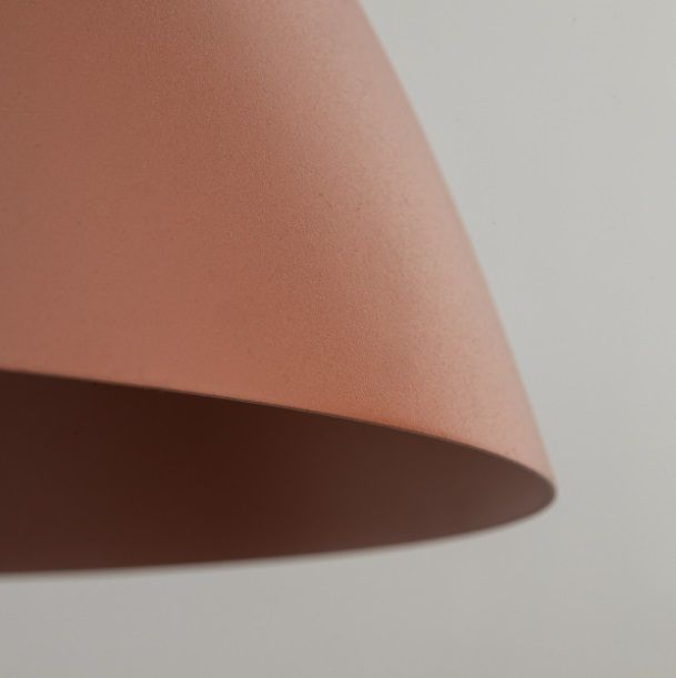 Wisząca lampa Faro TK w ceglastym pomarańczowym kolorze o średnicy 50 cm