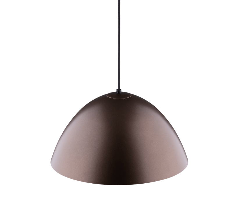 Wisząca lampa Faro w odcieniu ciemnobrązowym o średnicy 33 cm