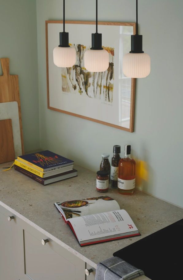Wisząca lampa Milford Mini 3 na listwie od Nordlux