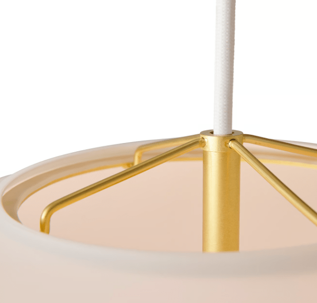 Wisząca lampa Navone 40 od DFTP z białą opalową kulą