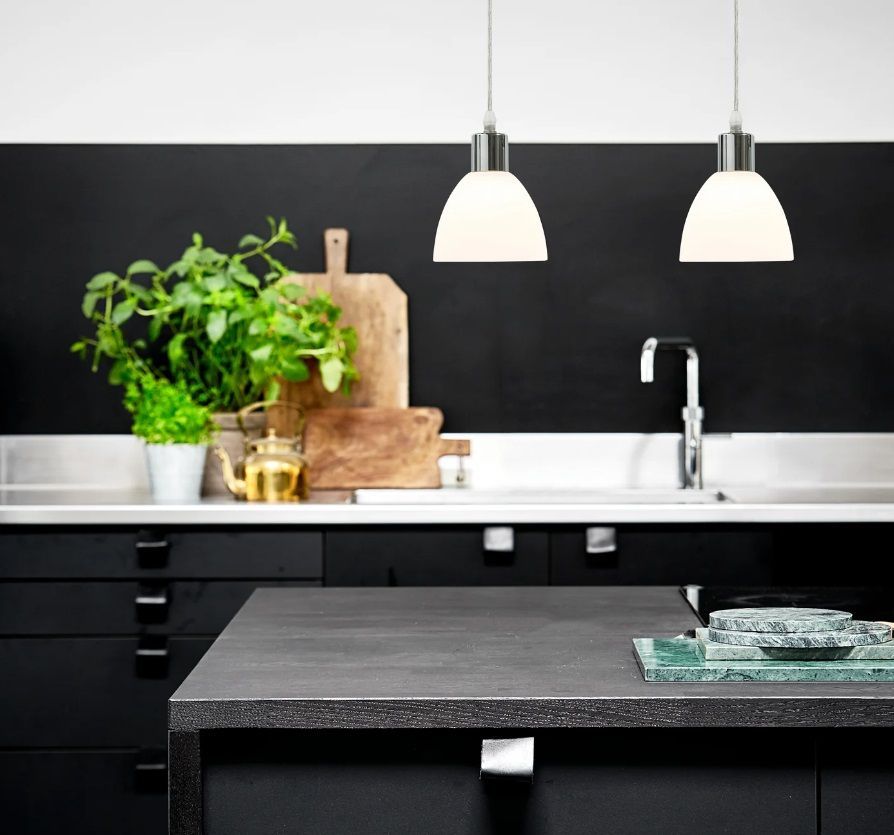 Zestaw 2 chromowanych eleganckich lamp wiszących Ray