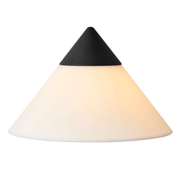 Zewnętrzny kinkiet Linas od Nordlux w kształcie stożka, o klasie szczelności IP54