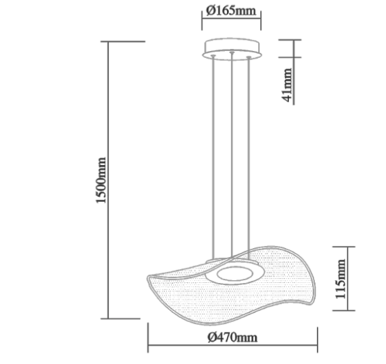 Złota lampa Velo No. 1 od Altavola Design