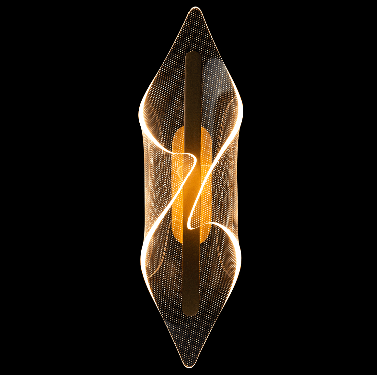 lumigo zloty kinkiet velo dekoracyjny led o eleganckim wygladzie 2