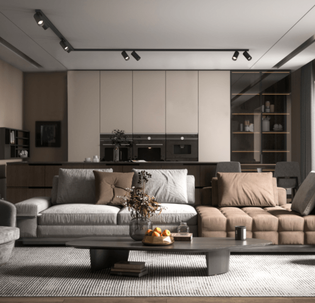 Czarny zestaw narożnikowej lampy szynowej Corner VIII 2x200 cm