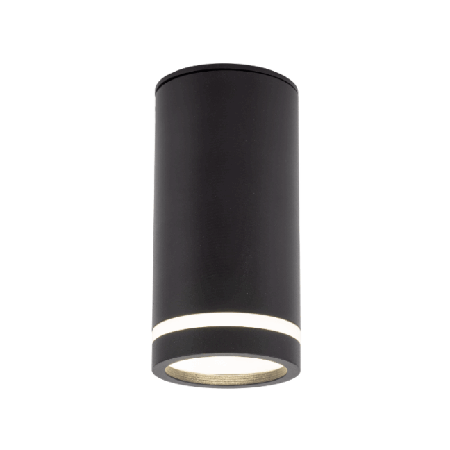 Wąska czarna tuba Jet Downlight TK wykonana z aluminium
