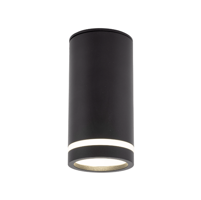 Wąska czarna tuba Jet Downlight TK wykonana z aluminium