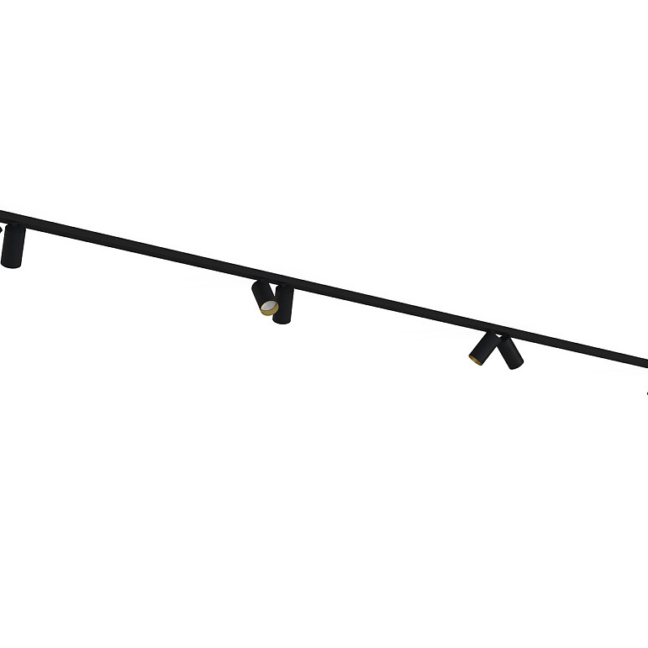 Ciemne plamy na listwie Mono VIII 4m - 2x200cm, złote wykończenie