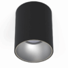 Czarno-srebrna natynkowa lampa Spot Eye Tone
