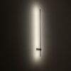 Czarny aluminiowy kinkiet LED Saber, liniowy, 120 cm, 3000K