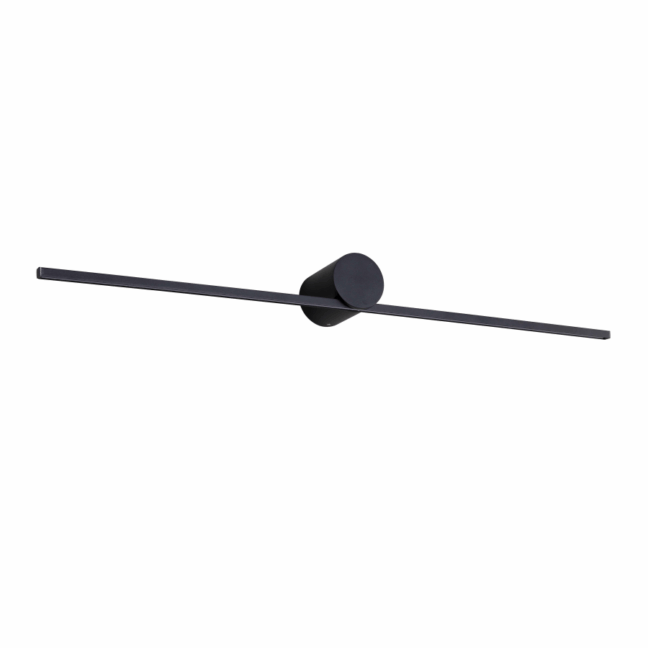 Czarny kinkiet LED Modern Slim L w nowoczesnym stylu