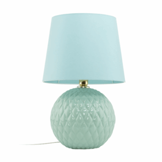 Miętowa nocna lampka Santana z szałwiową podstawą