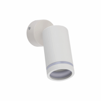 Biały reflektor sufitowy lub regulowany kinkiet Jet