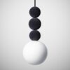 Wisząca lampa Bola Bola Velvet w kolorze antracytowym, średnica 27 cm