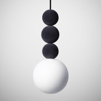 Wisząca lampa Bola Bola Velvet w kolorze antracytowym, średnica 27 cm