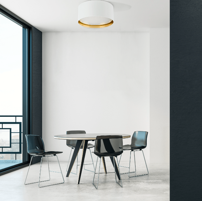 nowa Biało złota lampa sufitowa Bilbao - TK - 45 cm