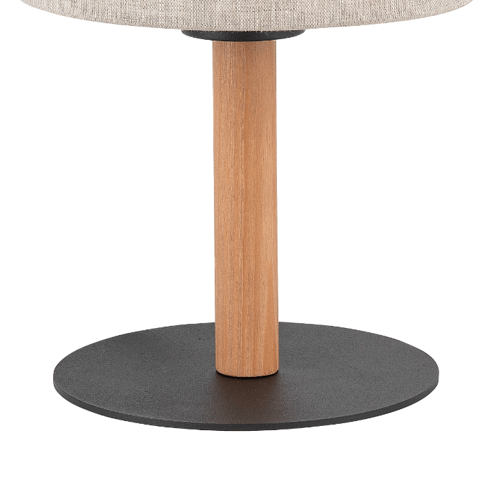 Boho Eco lampka nocna do sypialni z miękkim abażurem z tkaniny