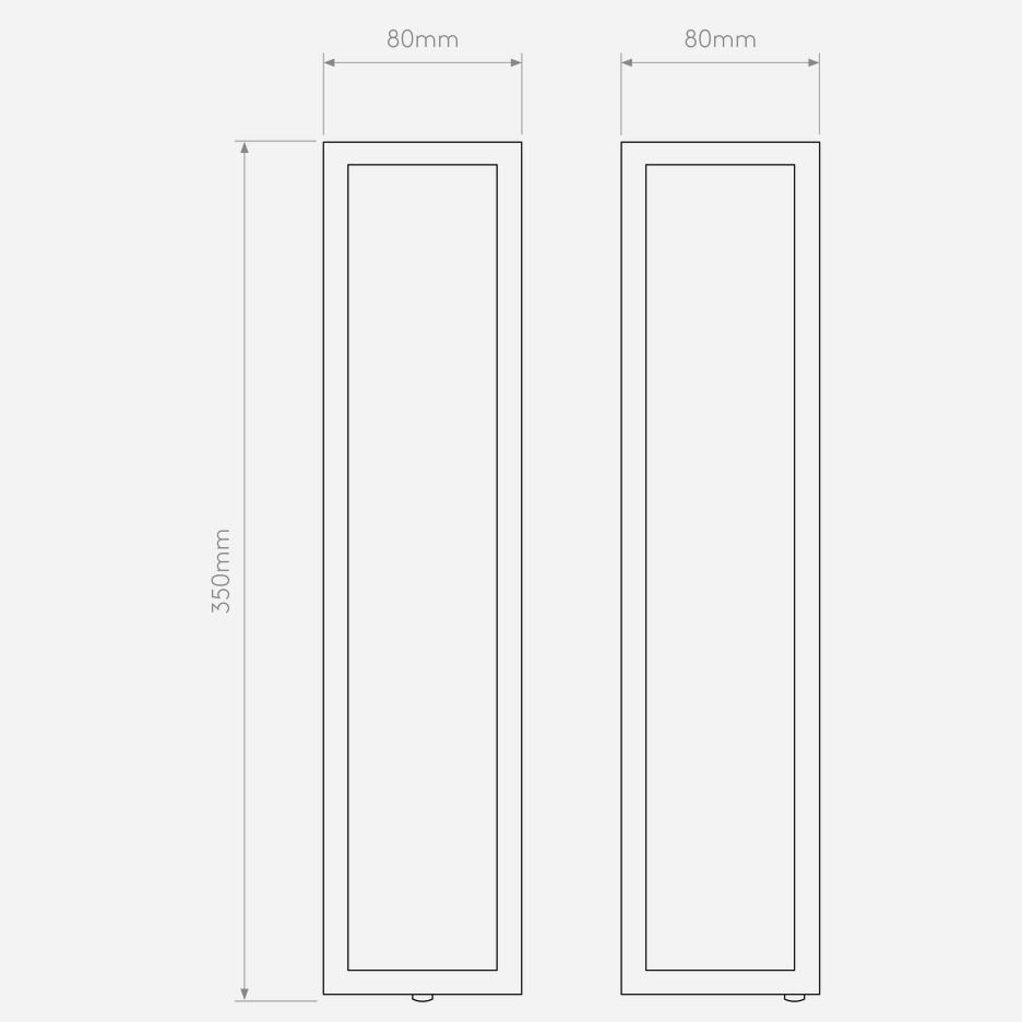 Nowoczesny kinkiet Salerno od Astro Lighting w czarnym, teksturowanym szkle o klasie szczelności IP44