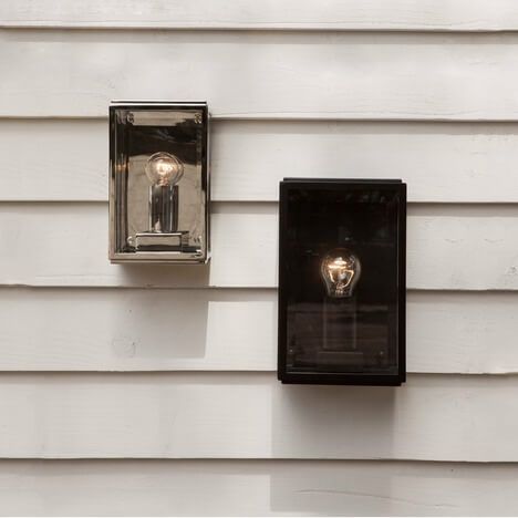 Szklany, czarny kinkiet zewnętrzny Homefield od Astro Lighting o klasie szczelności IP44