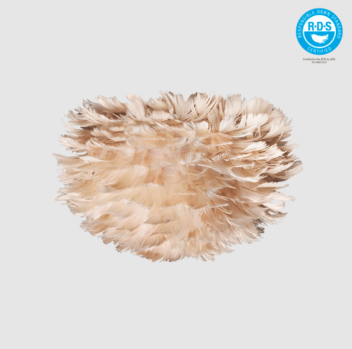 Beżowa lampa Eos XS Micro do postawienia na stole lub zawieszenia