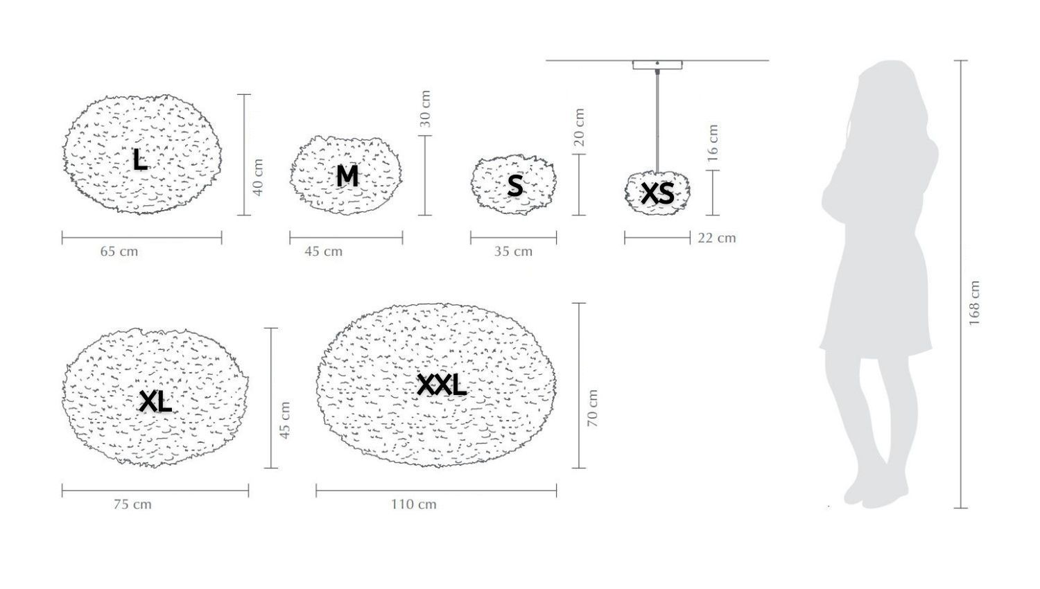Beżowa lampa Eos XS Micro do postawienia na stole lub zawieszenia