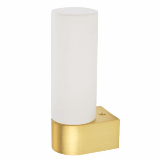 Złoty kinkiet Natalie IP44 – idealne rozwiązanie do oświetlenia lustra