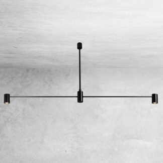 Czarna, nowoczesna lampa wisząca Dakata