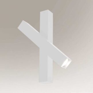 Biały, regulowany reflektor sufitowy Mitsuma