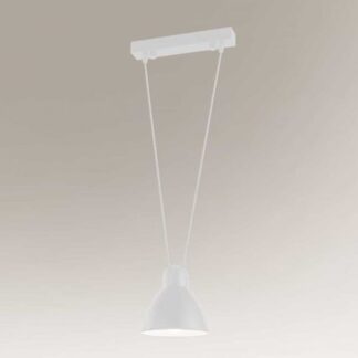 Nowoczesna biała lampa wisząca Masami