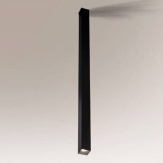 Nowoczesna czarna lampa sufitowa Doha o średnicy 80 cm