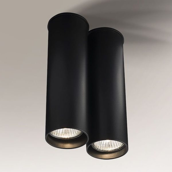 Czarny podwójny spot Arida