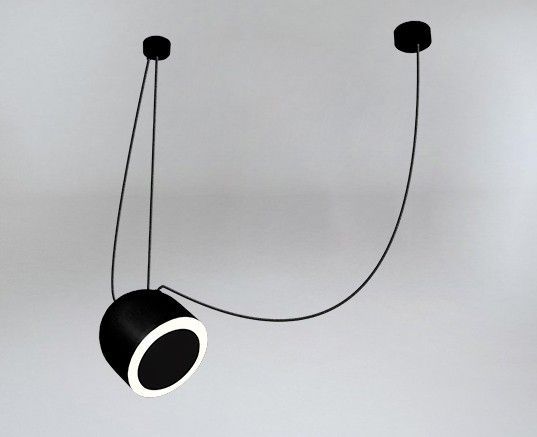 Elegancka czarna lampa wisząca Dobo