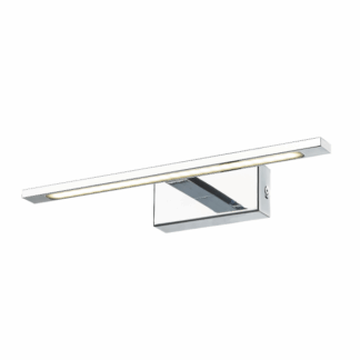 Nowoczesny kinkiet Isla LED CCT w chromowanym wykończeniu, idealny nad lustro, o klasie szczelności IP44