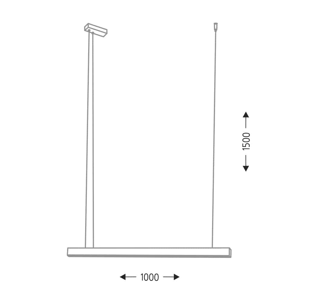 Czarna lampa wisząca Isaseki z oświetleniem LED