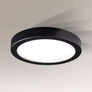 Nowoczesny czarny plafon LED Ito
