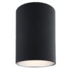 Czarna lampa sufitowa Tuba Tyber