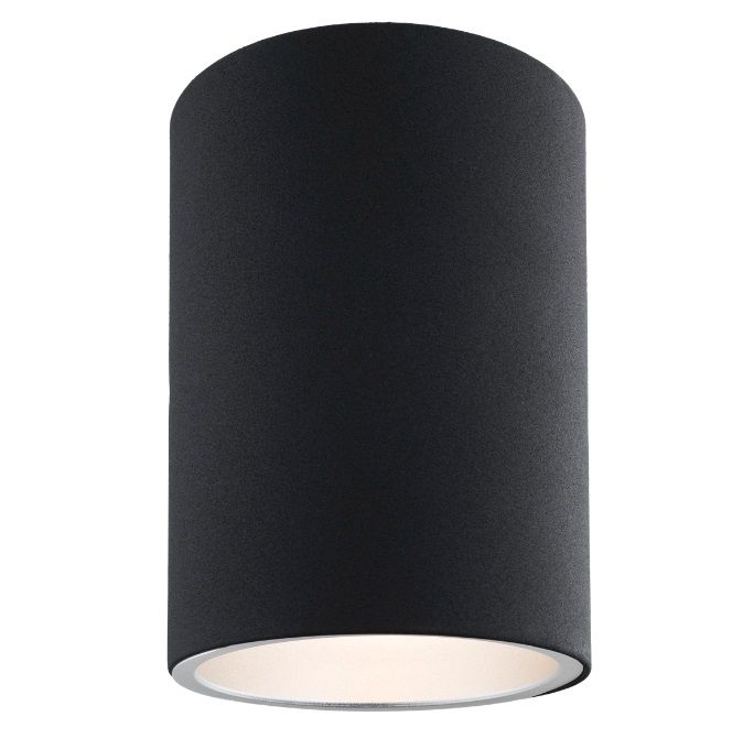 Czarna lampa sufitowa Tuba Tyber