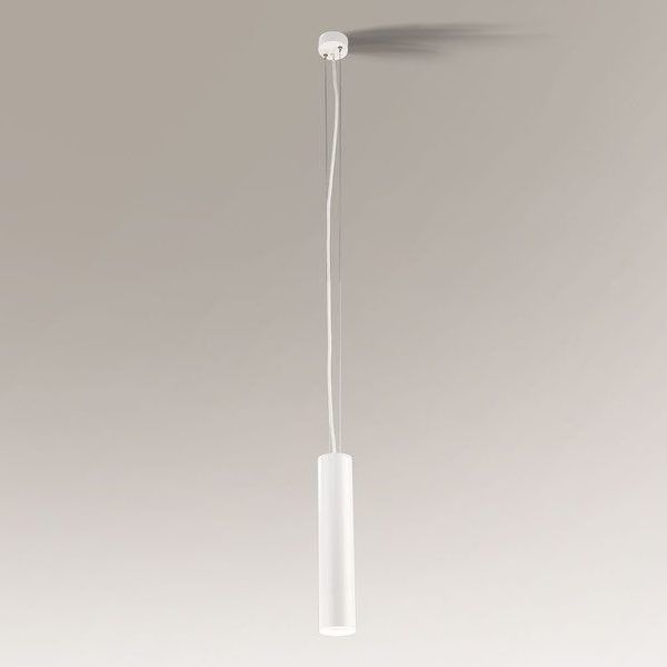 Biała lampa sufitowa Noda z długim, podłużnym kloszem