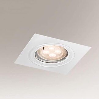 Białe wpuszczane oczko sufitowe Omura