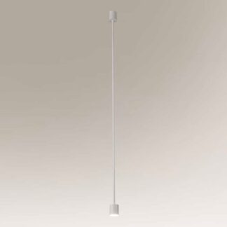 Nowoczesna biała lampa wisząca Sakata z wbudowanym oświetleniem LED